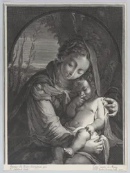 Maagd met het slapende Christus Kind, 1708