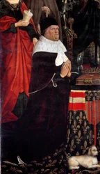 Portret van koning René van Anjou (1409-1480), ook René I van Napels of René van Sicilië genoemd. Schilderij van Nicolas Froment (1461-1483), 1475. Musée Granet, Aix-en-Provence