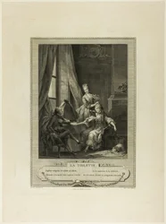 La Toilette, uit Monument du Costume Physique et Moral de la fin du Dix-huitième siècle