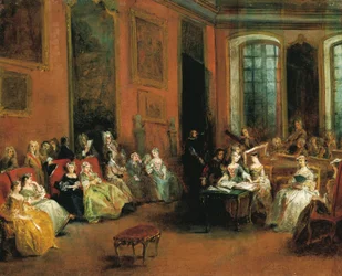 Concert in het Parijse hôtel van Pierre Crozat, ca. 1719-20