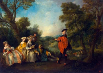 Concert in het park, 1720-1743