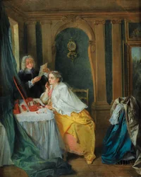 Madame Geoffrin bij haar toilet