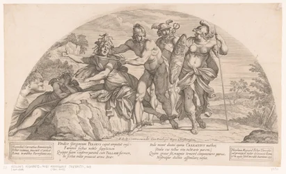 Perseus onthoofdt Medusa