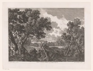 Landschap met bomen