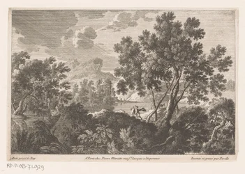 Landschap met ruïne