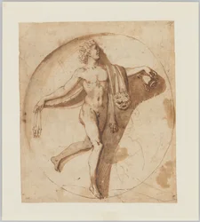Dansende votaris van Bacchus