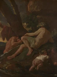Midas die zich wast bij de Bron van de Pactolus, ca. 1627