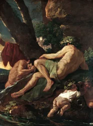 Midas wast zich bij de bron van de Pactolus
