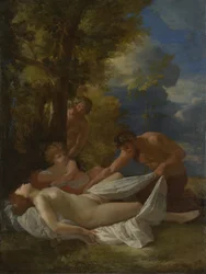 Nimf met saters, ca. 1627