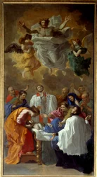 Saint Francois Xavier die de dochter van een inwoner van Cangoxima in Japan tot leven wekt