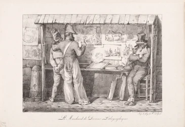 De lithografieverkoper