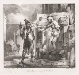 Lithografische Schetsen door Charlet: Vorm voor Kleur