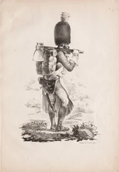 Militaire kostuums: Infanteriesappeur, 1817-1818