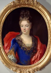 Portret van Anne Genevieve door Levis Ventadour, prinses van Rohan (geb. 1673) Schilderij door Nicolas de Largilliere (1656-1746)