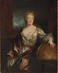 Portret van Gabrielle Emilie le Tonnelier de Breteuil, markiezin du Châtelet