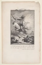 Canto 22, strofe 86, uit Orlando Furioso, 1772