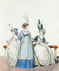 Avondjurken voor de opera en concerten, fig. 96, fig. 97 en fig. 98 uit 