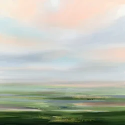 Zachtgroene horizon