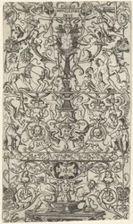Fragment van ornament paneel met Mars