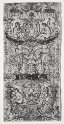 Ornamentpaneel met inscriptie Victoria Augusta