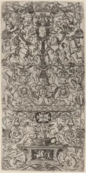 Ornamentpaneel: Mars, god van de oorlog