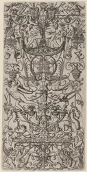 Ornamentpaneel met een Vogelkooi