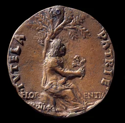 Medaille die Lorenzo de Medici, bekend als de Magnifieke, voorstelt
