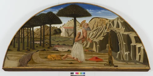 Sint Hiëronymus in de woestijn, 1450-80