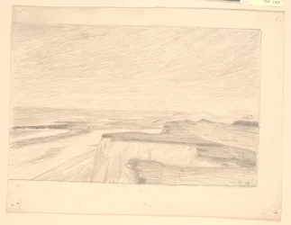 Uitzicht over duinen en strand bij Bovbjerg