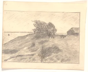 Uitzicht bij Vejbjerggaard met Venø