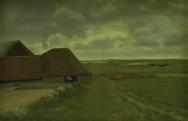 Bij een West-Jutlands Tegelwerk. Grijs Weer