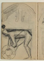 Schets voor het grafmonument van Poul S. Christiansen