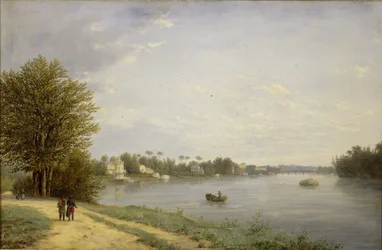Uitzicht op het Yelagin-eiland