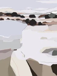 Abstrakt winterlandschap