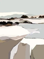 Somber winterlandschap