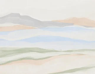 Pastelkleurige berglagen