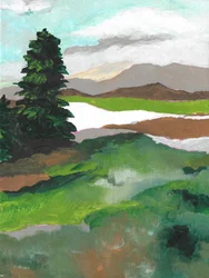 Vredig berglandschap