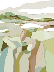 Rustig abstract landschap