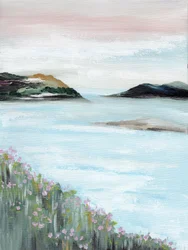 Rustige bloesems aan de kust