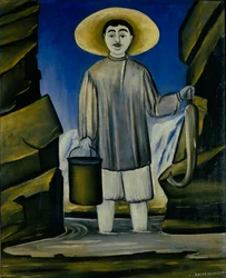 Visser tussen de rotsen