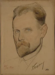 Portret van Jan Berzin 1889-1938, 1921