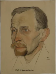 Portret van Otto Wilhelm Wille Kuusinen