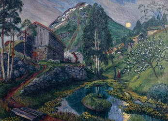 Maanlicht in Dvergs Valley, ca 1915