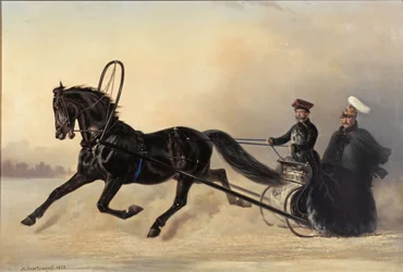 Keizer Nicolaas I op een Winteruitje, 1853