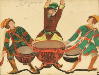 Kostuumontwerp voor de opera Sneeuwmeisje van N. Rimsky-Korsakov, 1919