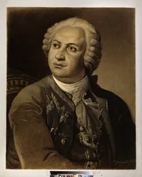 Portret van Mikhail Vassilievitch Lomonossov