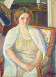 Ests: "Portret van Alviina Hyllestedt".