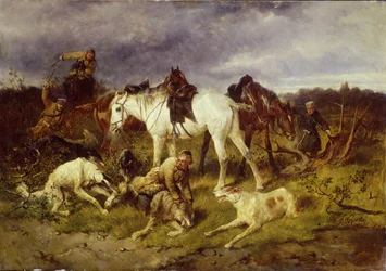 Op de jacht, jaren 1870
