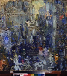 Decorontwerp voor het toneelstuk 