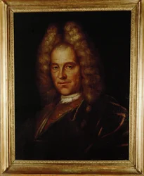Componist Johann Joseph Fux, geschilderd ... (schilderij op doek)